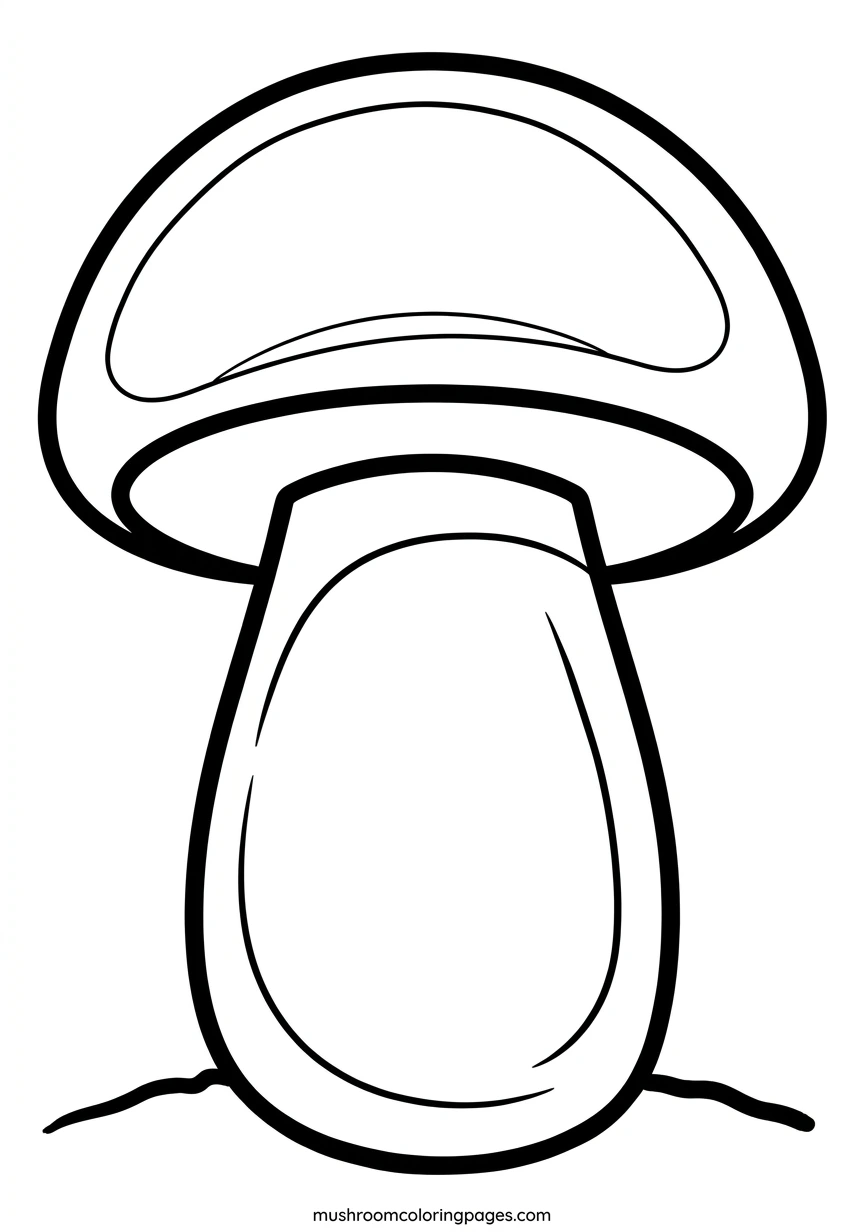 Bold todler mushroom coloring pages