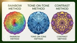 How to Color Mushroom Mandalas