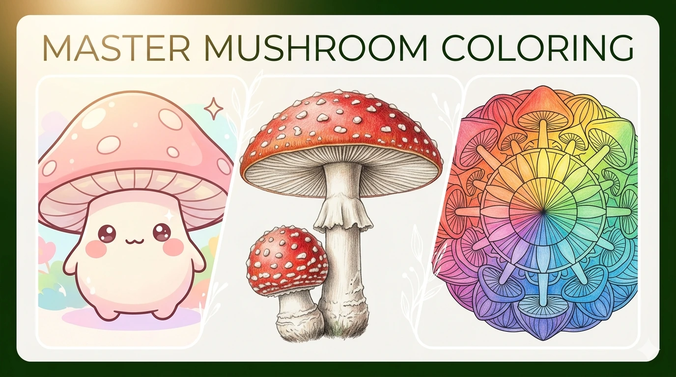 How to color mushroom