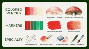mushroom coloring tool comparison graphics